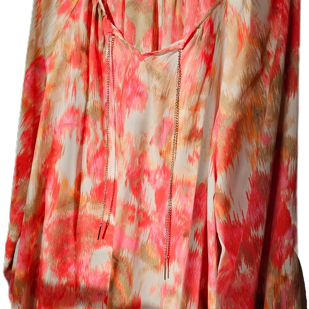 Zac & Rachel Red and Pink Blouse